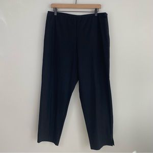 Eileen Fisher Black Organic Cotton Slim Pant